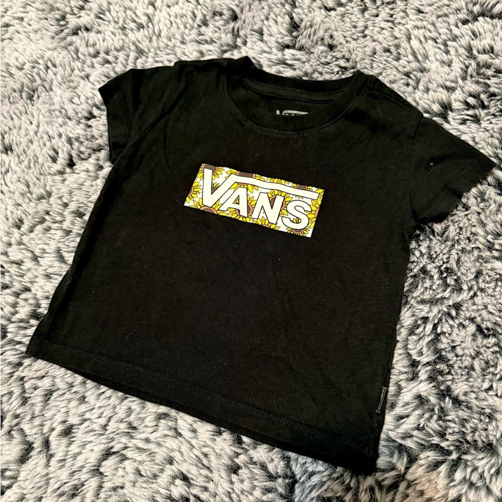 VansToddler Black Sunflower Graphic Tee
